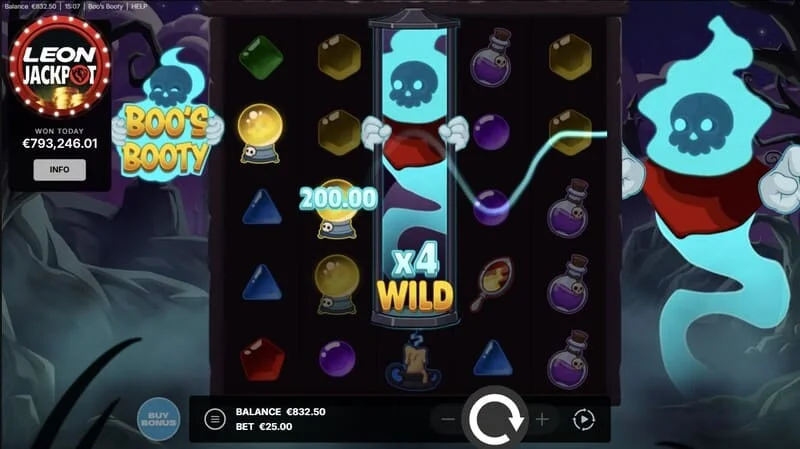 Boo's Booty - Wild hantu dengan pengganda numerik pada gulungan